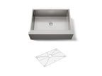 KOHLER K-5417-NA Strive 29-1/2" Undermount Single-Bowl Farmhouse Kitchen Sink - Stainless Steel