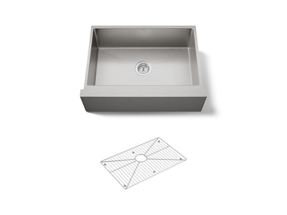 KOHLER K-5417-NA Strive 29-1/2" undermount single-bowl farmhouse kitchen sink - Stainless Steel