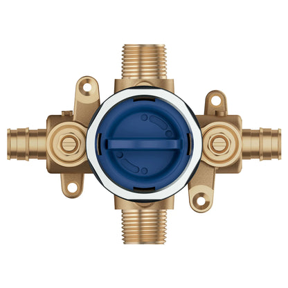 GROHE 35112000 Grohsafe Pressure Balance Rough-In Valve 1/2" PEX Cold Expansion (ASTM F1960) Inlets
