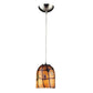 ELK SHOWROOM 543-1CI Rapture 6'' Wide 1-Light Mini Pendant - Satin Nickel