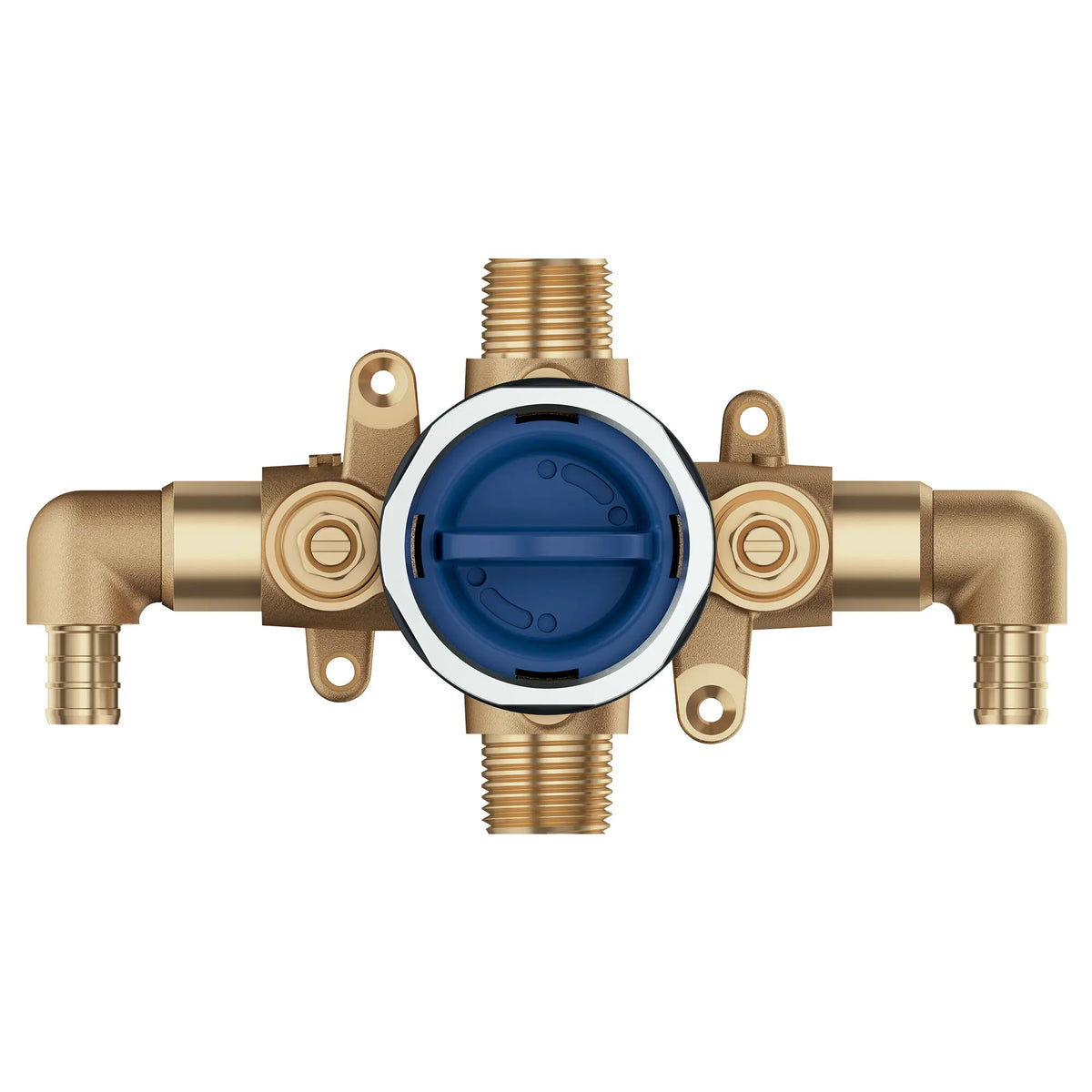 GROHE 35115000 Grohsafe Pressure Balance Rough-In Valve 1⁄2" PEX Crimp (ASTM F1807) Elbow Inlets