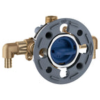 GROHE 35115000 Grohsafe Pressure Balance Rough-In Valve 1⁄2" PEX Crimp (ASTM F1807) Elbow Inlets