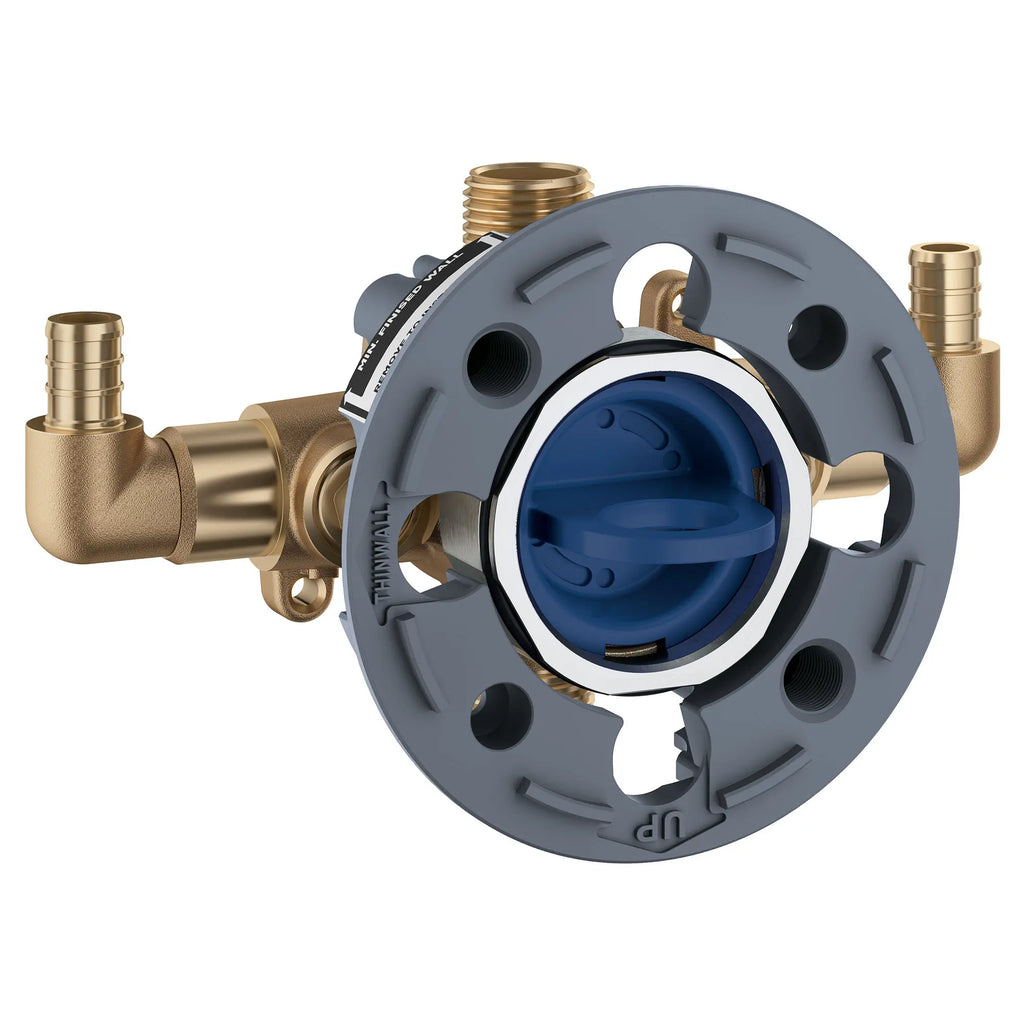 GROHE 35115000 Grohsafe Pressure Balance Rough-In Valve 1⁄2" PEX Crimp (ASTM F1807) Elbow Inlets