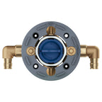 GROHE 35116000 Grohsafe Pressure Balance Rough-In Valve 1⁄2" PEX Cold Expansion (ASTM F1960) Elbow Inlets