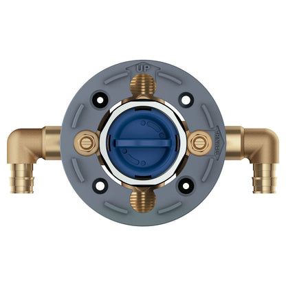 GROHE 35116000 Grohsafe Pressure Balance Rough-In Valve 1⁄2" PEX Cold Expansion (ASTM F1960) Elbow Inlets