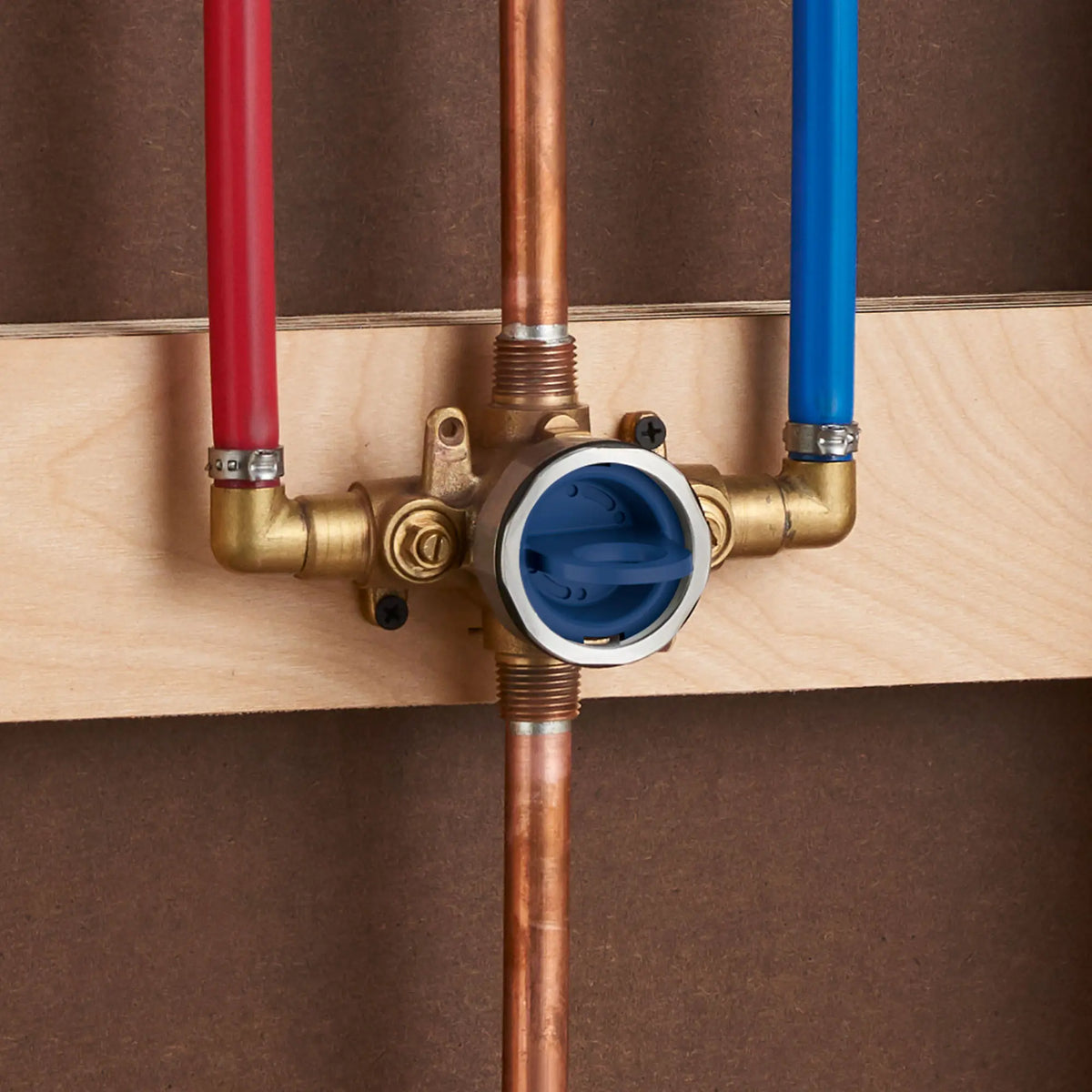 GROHE 35115000 Grohsafe Pressure Balance Rough-In Valve 1⁄2" PEX Crimp (ASTM F1807) Elbow Inlets