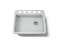 KOHLER K-5479-5U-95 Riverby 25" Undermount Single-Bowl Kitchen Sink - Ice Grey