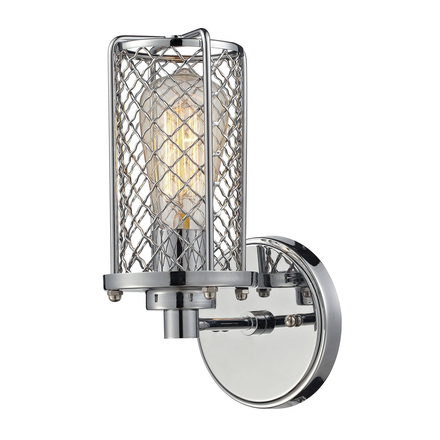 ELK SHOWROOM 55000/1 Brisbane 11'' High 1-Light Sconce - Polished Chrome