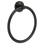 GROHE 403652431 Essentials 8" Towel Ring - Matte Black
