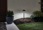 KICHLER 15820AZT27 Stepped Dome 12V 2700K Path Light Textured Architectural Bronze