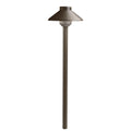 KICHLER 15821AZT27 Short Stepped Dome 2700K Led Path Light Textured Architectural Bronze
