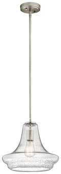 KICHLER 42328NICS Everly One Light Pendant Brushed Nickel