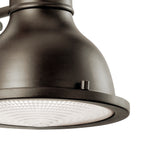KICHLER 49064OZ Hatteras Bay 8" 1 Light Exterior Wall Light With Clear Fresnel Lens Olde Bronze