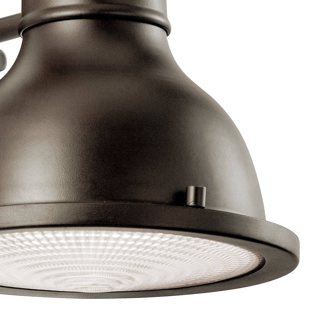 KICHLER 49064OZ Hatteras Bay 8" 1 Light Exterior Wall Light With Clear Fresnel Lens Olde Bronze