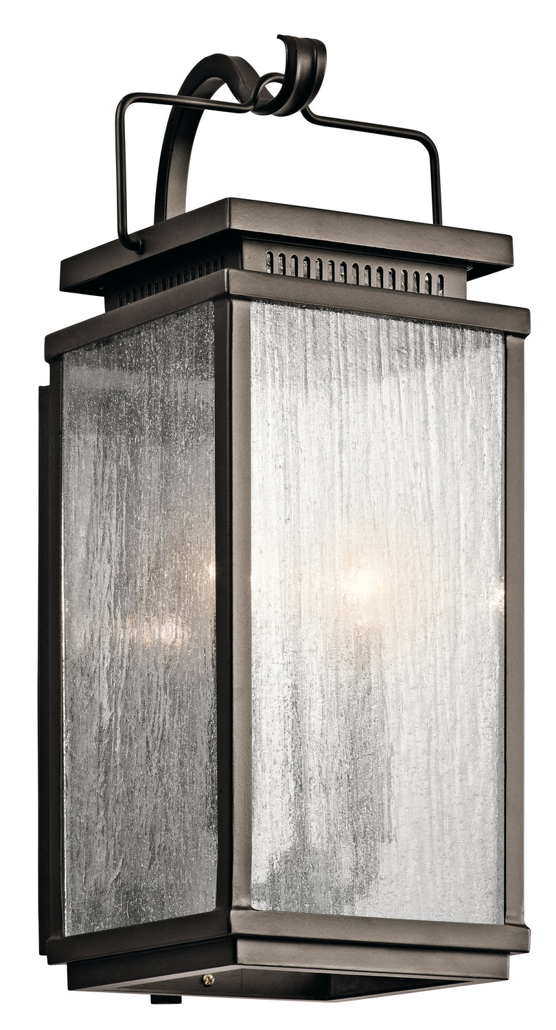 KICHLER 49385OZ Manningham 18.75" 2 Light Outdoor Wall Light In Olde Bronze