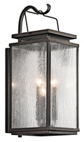 KICHLER 49386OZ Manningham 3 Light Wall Light Olde Bronze