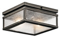 KICHLER 49389OZ Manningham 2 Light Flush Mount Olde Bronze