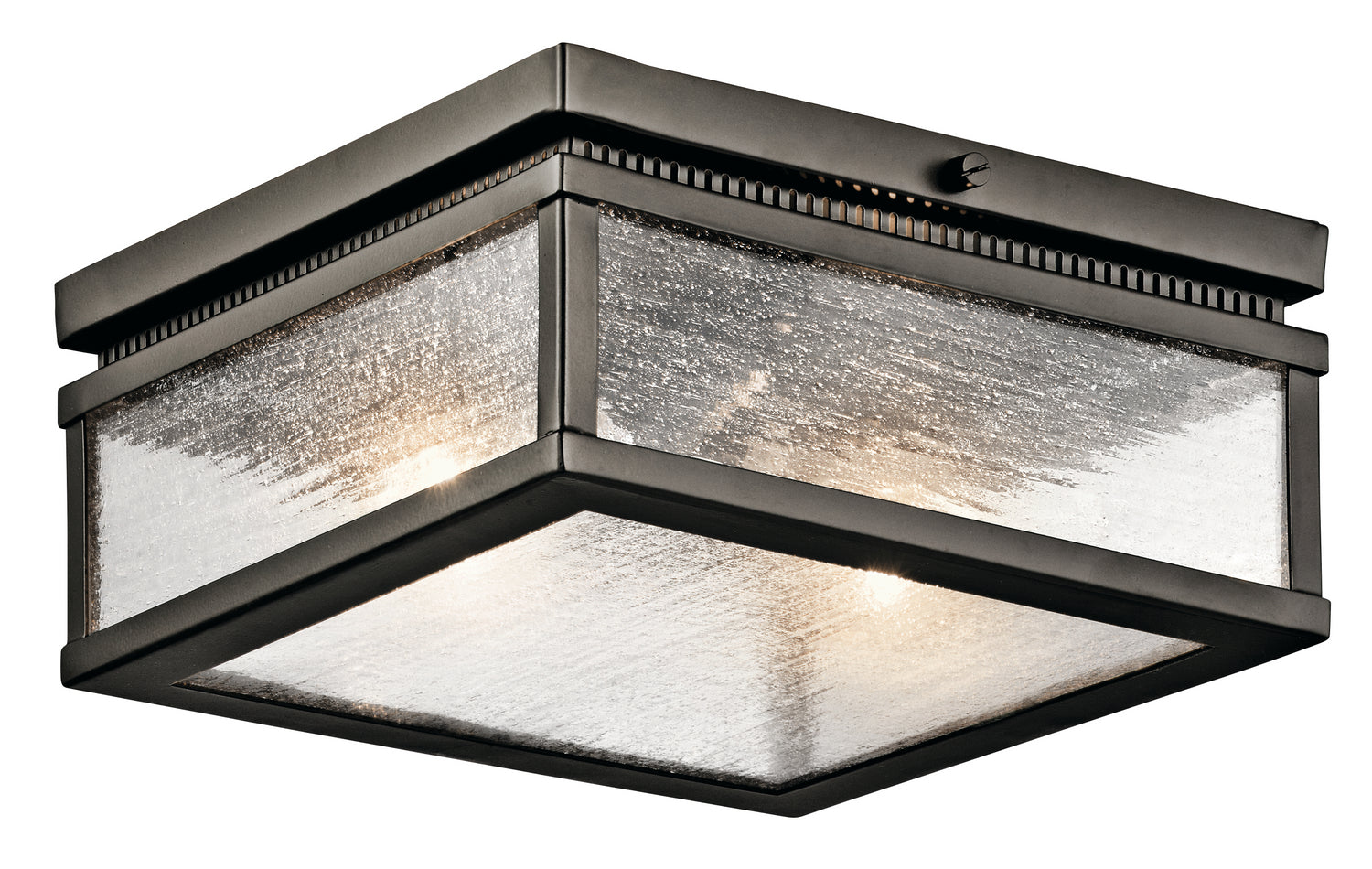 KICHLER 49389OZ Manningham 2 Light Flush Mount Olde Bronze