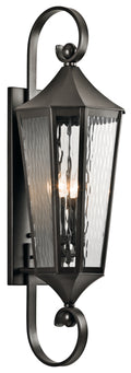 KICHLER 49514OZ Rochdale 39.75" 4 Light Outdoor Wall Light With Rain Glass In Olde Bronze