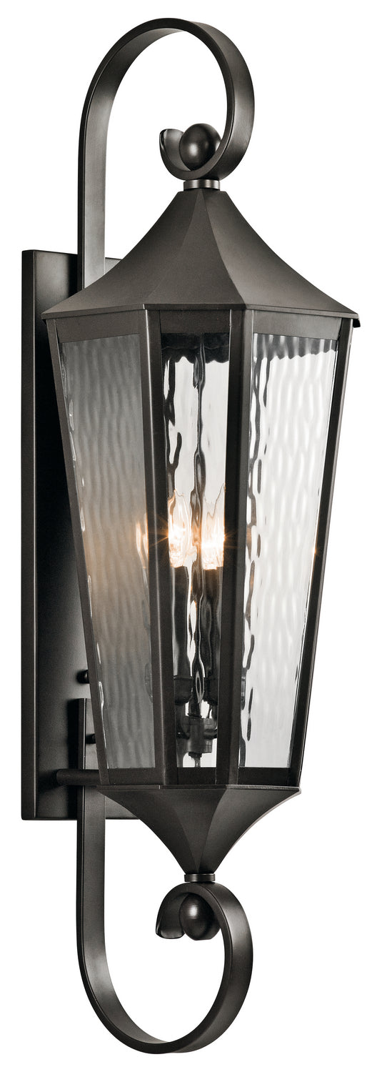 KICHLER 49514OZ Rochdale 39.75" 4 Light Outdoor Wall Light With Rain Glass In Olde Bronze