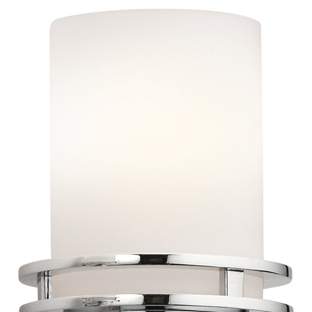 KICHLER 5085CH Hendrik 43" 5 Light Vanity Light With Satin Etched Cased Opal Chrome