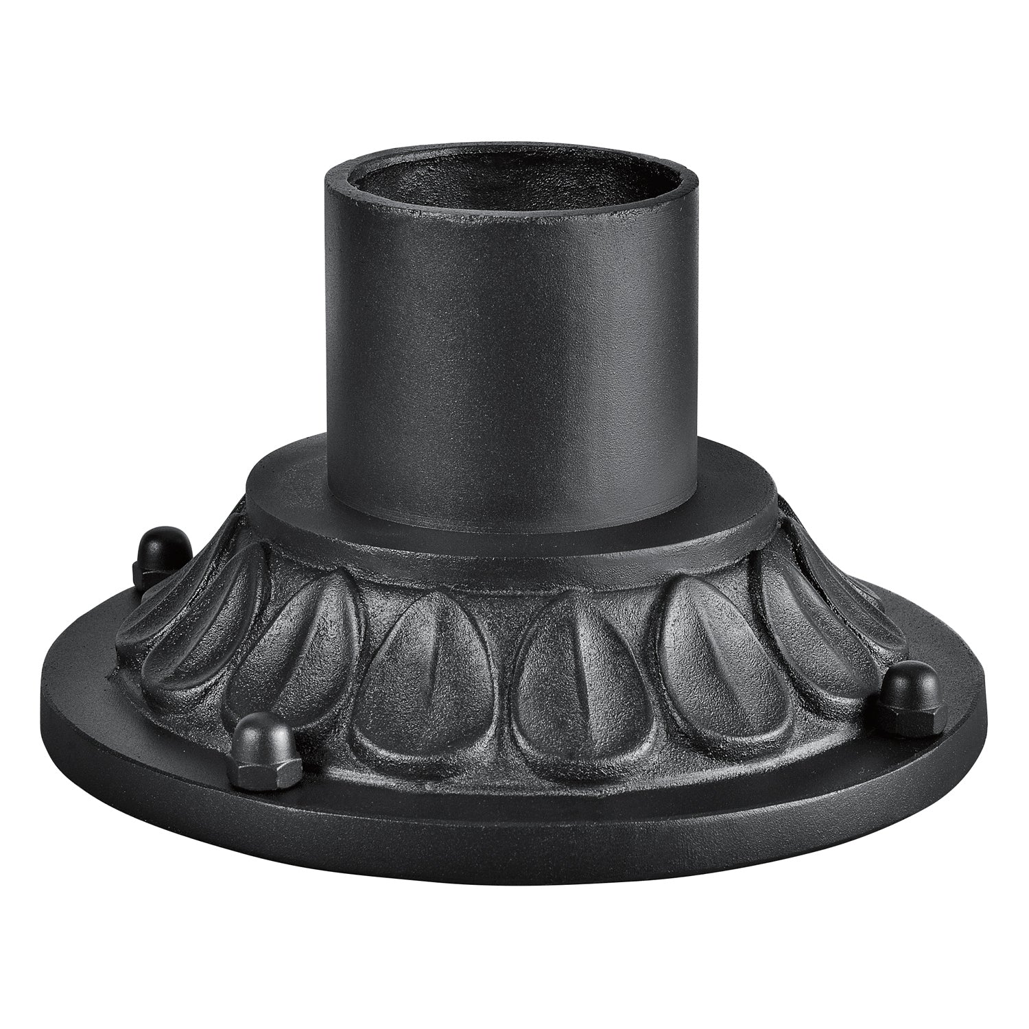 KICHLER 9549BKT 10" X 5.75" 4" Post Pedestal Mount Textured Black
