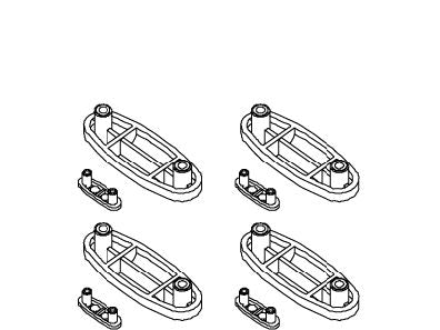 KOHLER Seat Bumper Kit - Thunder Grey, K-55382-58