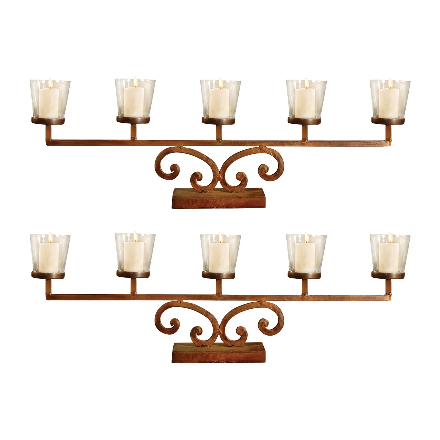 ELK STUDIO 560002/S2 Prairie Votive Mantle Lighting (Set of 2)