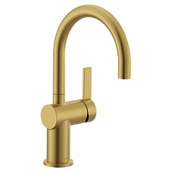 MOEN 5622BG Cia One-Handle High Arc Bar Faucet - Brushed Gold