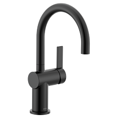 MOEN 5622BL Cia One-Handle High Arc Bar Faucet - Matte Black