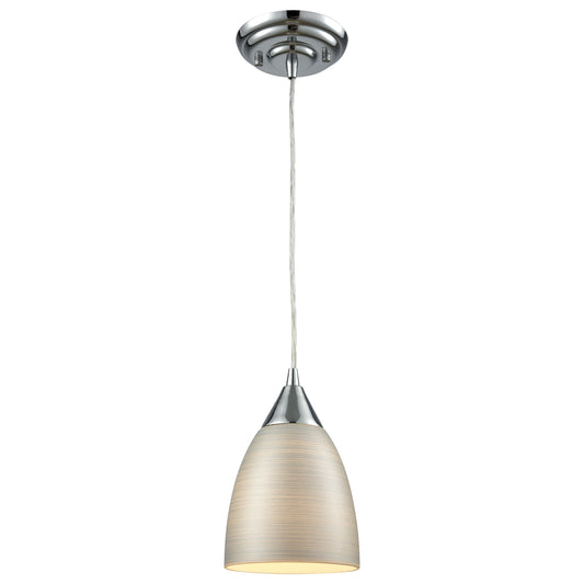 ELK SHOWROOM 56530/1 Merida 6'' Wide 1-Light Mini Pendant - Polished Chrome