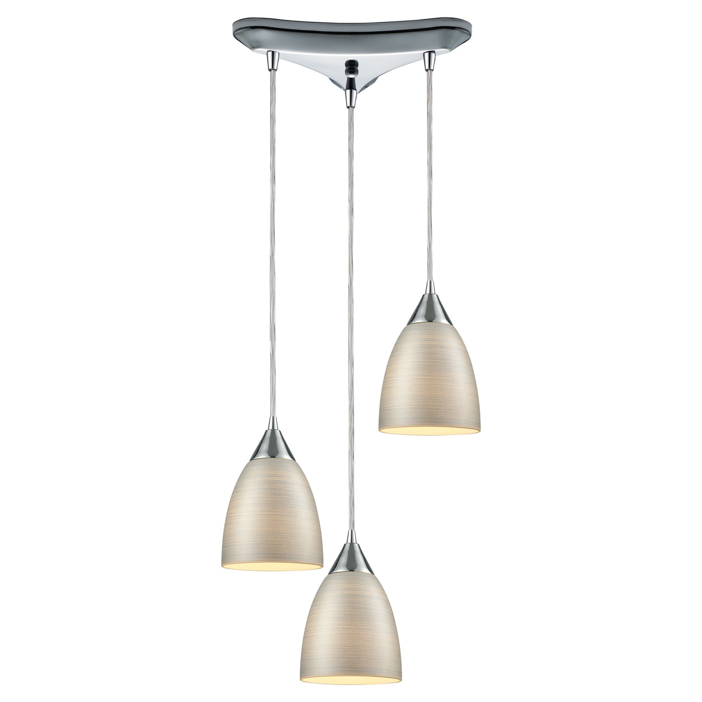 ELK SHOWROOM 56530/3 Merida 10'' Wide 3-Light Multi Pendant - Polished Chrome