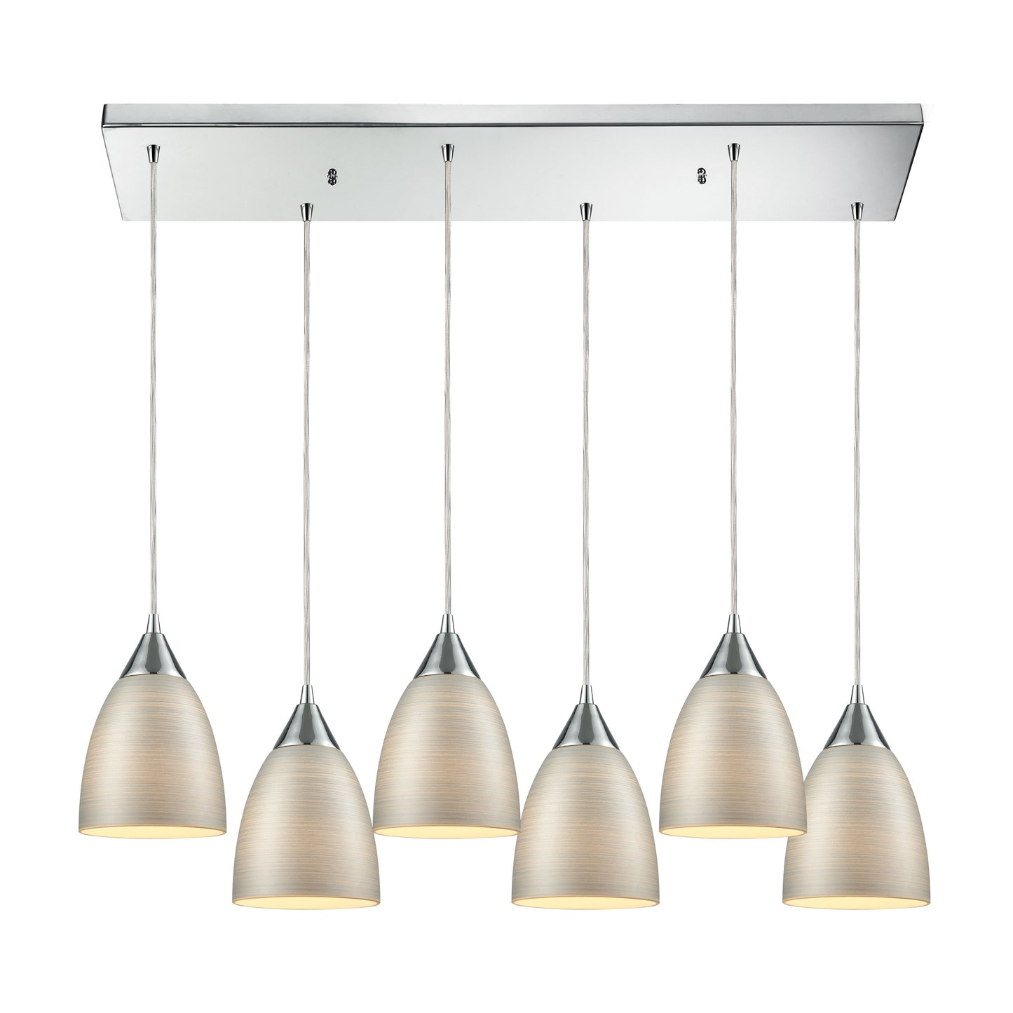 ELK SHOWROOM 56530/6RC Merida 30'' Wide 6-Light Multi Pendant - Polished Chrome