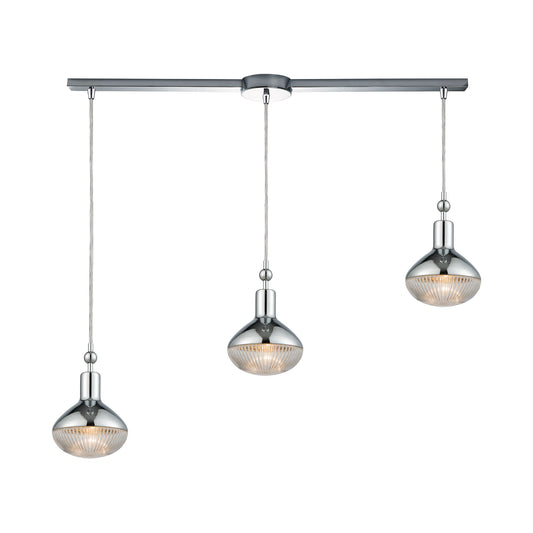 ELK SHOWROOM 56623/3L Ravette 38'' Wide 3-Light Mini Pendant - Polished Chrome