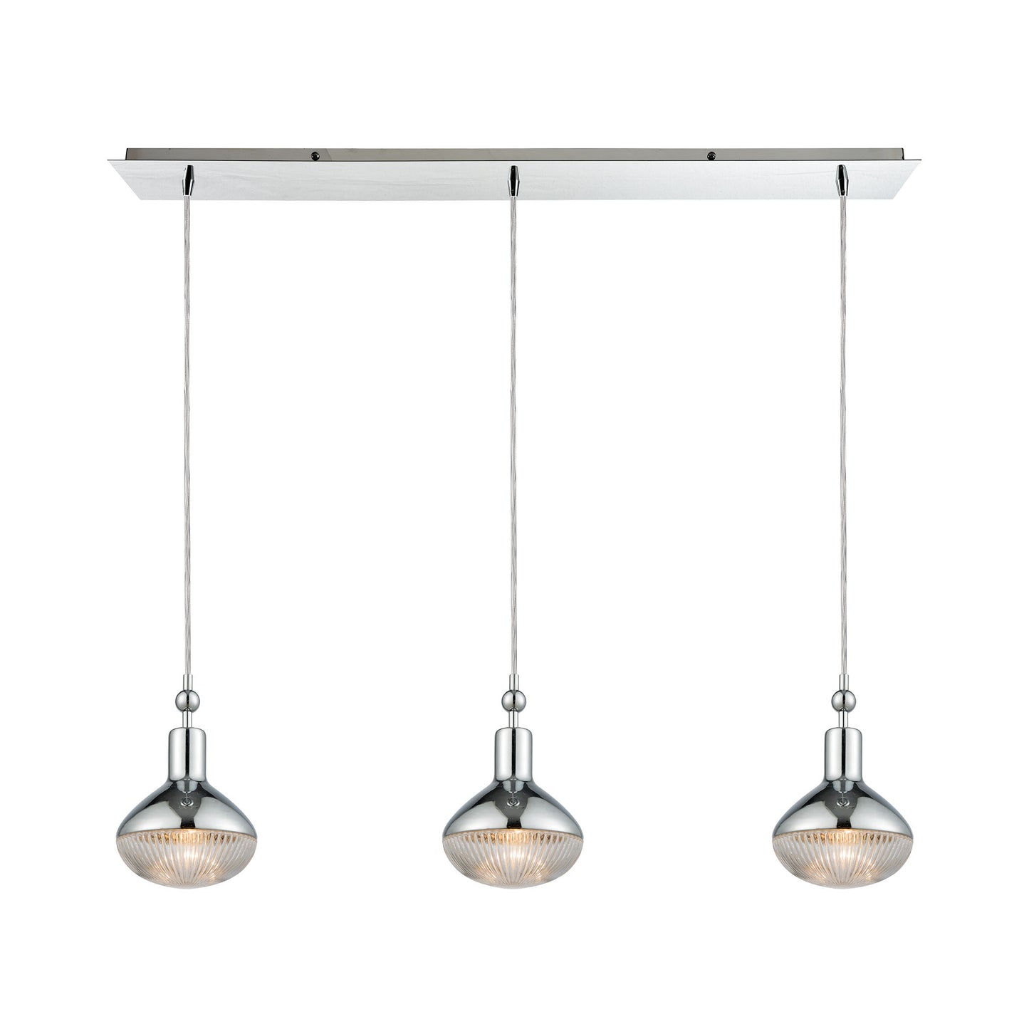 ELK SHOWROOM 56623/3LP Ravette 36'' Wide 3-Light Mini Pendant - Polished Chrome