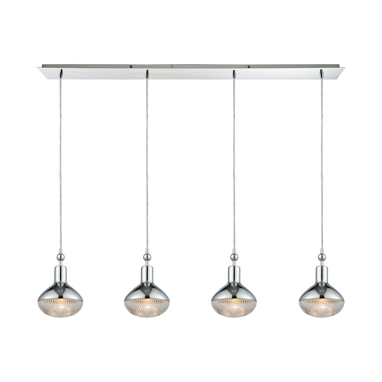 ELK SHOWROOM 56623/4LP Ravette 46'' Wide 4-Light Mini Pendant - Polished Chrome