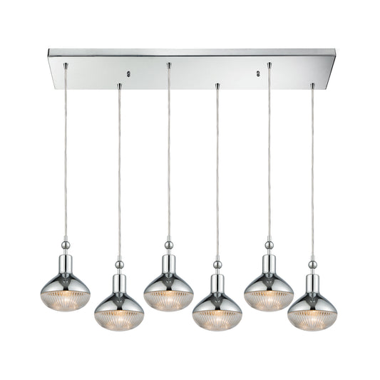 ELK SHOWROOM 56623/6RC Ravette 32'' Wide 6-Light Mini Pendant - Polished Chrome