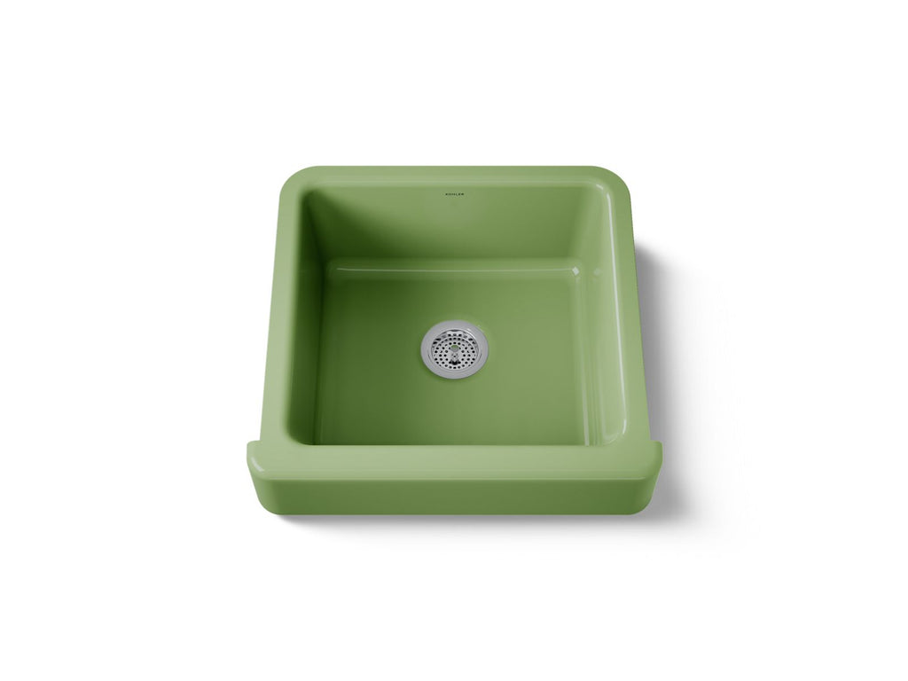 KOHLER K-5664-34 Whitehaven 23-1/2" Undermount Single-Bowl Farmhouse Kitchen Sink - Fresh Green