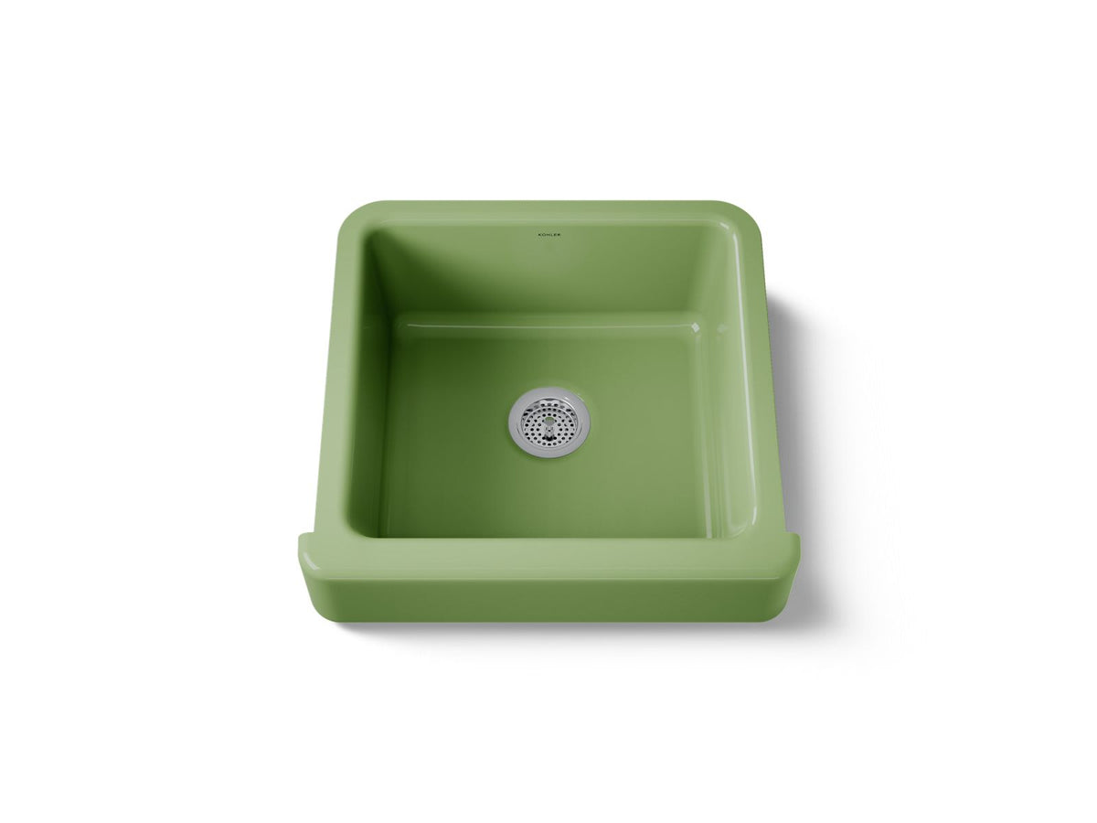 KOHLER K-5664-34 Whitehaven 23-1/2" Undermount Single-Bowl Farmhouse Kitchen Sink - Fresh Green