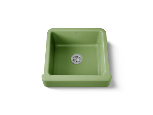 KOHLER K-5664-34 Whitehaven 23-1/2" undermount single-bowl farmhouse kitchen sink - Fresh Green