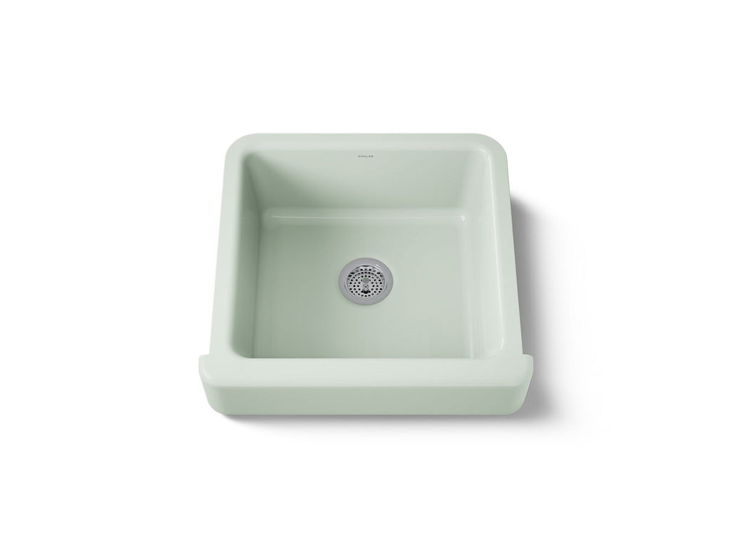 KOHLER K-5664-42 Whitehaven 23-1/2" Undermount Single-Bowl Farmhouse Kitchen Sink - Aspen Green