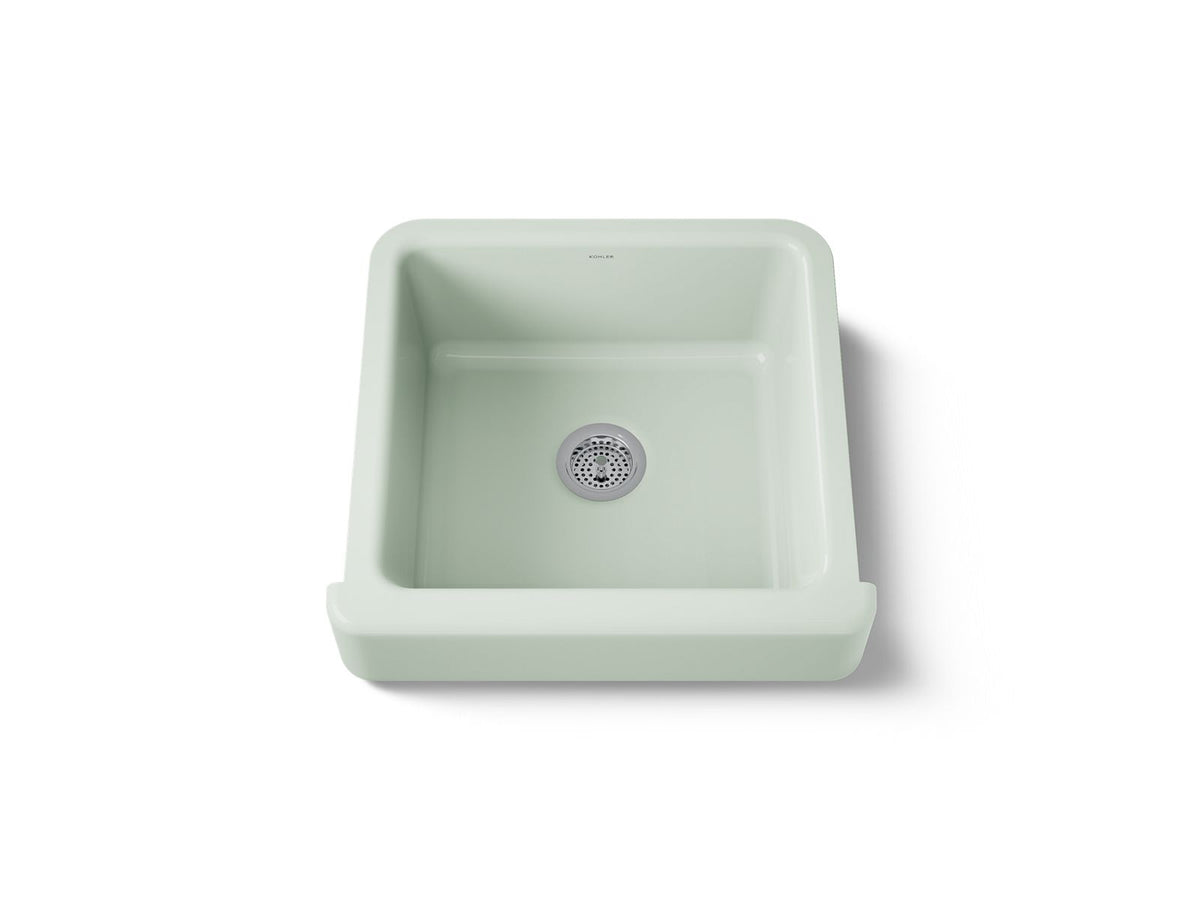 KOHLER K-5664-42 Whitehaven 23-1/2" Undermount Single-Bowl Farmhouse Kitchen Sink - Aspen Green
