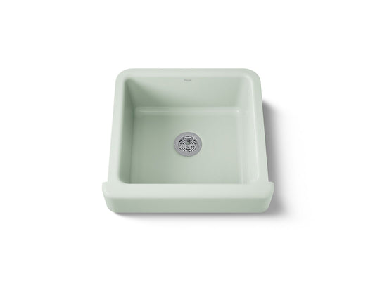 KOHLER K-5664-42 Whitehaven 23-1/2" undermount single-bowl farmhouse kitchen sink - Aspen Green