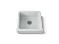 KOHLER K-5664-95 Whitehaven 23-1/2" Undermount Single-Bowl Farmhouse Kitchen Sink - Ice Grey