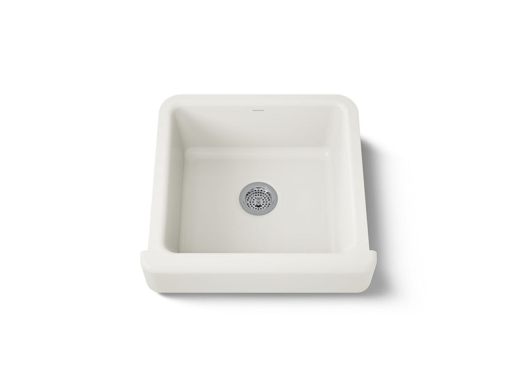 KOHLER K-5664-96 Whitehaven 23-1/2" Undermount Single-Bowl Farmhouse Kitchen Sink - Biscuit