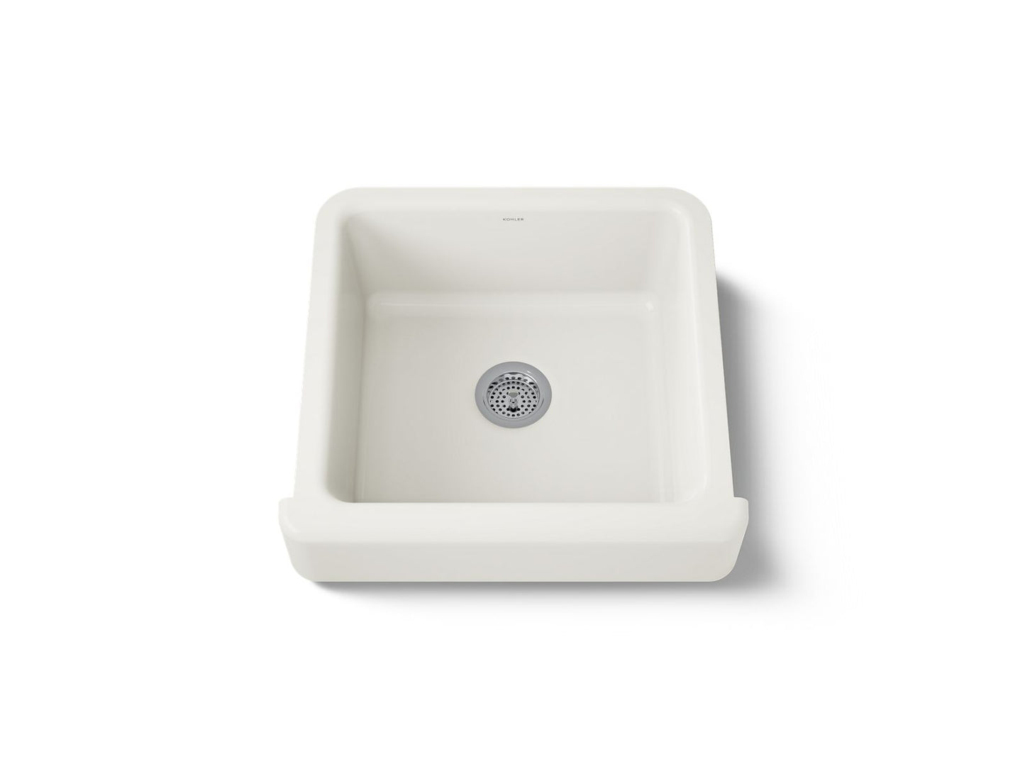 KOHLER K-5664-96 Whitehaven 23-1/2" undermount single-bowl farmhouse kitchen sink - Biscuit
