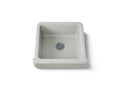 KOHLER K-5664-FF Whitehaven 23-1/2" Undermount Single-Bowl Farmhouse Kitchen Sink - Sea Salt