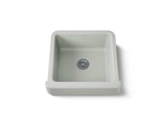 KOHLER K-5664-FF Whitehaven 23-1/2" undermount single-bowl farmhouse kitchen sink - Sea Salt