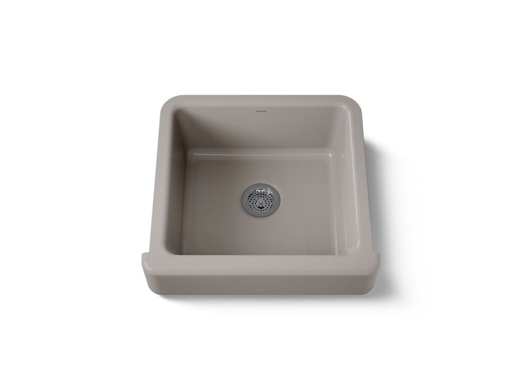 KOHLER K-5664-TRF Whitehaven 23-1/2" Undermount Single-Bowl Farmhouse Kitchen Sink - Truffle