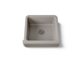 KOHLER K-5664-TRF Whitehaven 23-1/2" Undermount Single-Bowl Farmhouse Kitchen Sink - Truffle